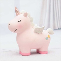 Resin ornaments cute unicorn piggy bank piggy bank childrens room ornaments student office desk decoration gifts