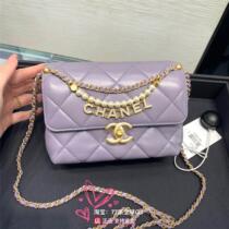 Deposit gold pendant square fat chain crossbody