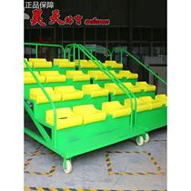 High-end new competition referee stand 12-seat retractable finish timing stand finish referee stand mobile grandstand