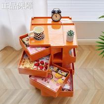 High-end snack rack living room Internet celebrity movable trolley storage shelf storage artifact cosmetics cabinet