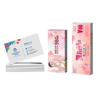 Customized business cards made with pvc waterproof frosted printing high-end postcards special-shaped paper card heads voucher customization