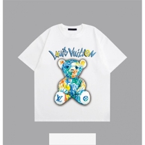 (Deposit) Fashionable and versatile round neck mens and womens printed same-style tops (Wei short-sleeved) shirts for casual couples