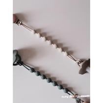 ins Nordic baby silicone pacifier chain with pacifier clip baby soothing molar stick chewing teether to prevent the chain from falling off