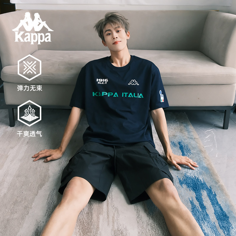 Kappa Back-To-Back Sports Short-Sleeve Men's Pure Cotton 2025 New Summer Couple T-Shirt Men's Half-Sleeve Women's