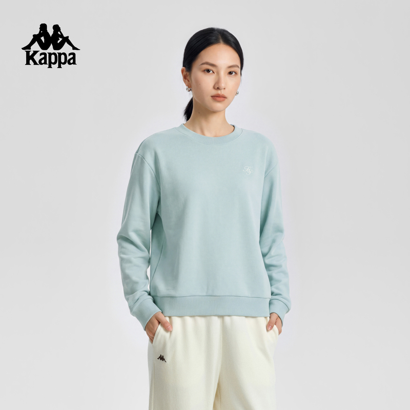 Kappa 2026 New Autumn and Winter Sports Pullover Sweatshirt Casual Basic Versatile Inner Wear for Women