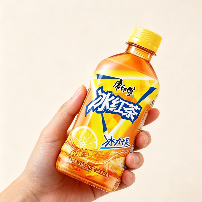 Master Kong Ice Black Tea 330ml [12 Bottles] Mini Small Bottles Full Box Summer Lemon Black Tea Flavored Beverage