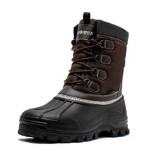 Mens Snow Boots Insulated Waterproof Winter Boots Outdoor Wa
