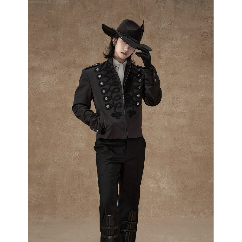 Balitone "Twelfth Night" Napoleon Court-Style Belt Jacket Heavy-Duty Vintage Medieval Short Coat