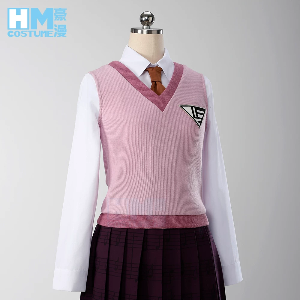 New Danganronpa V3 cos костюм Акамату Кае́де косплей женский полный комплект