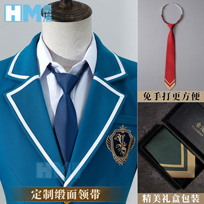 Manga idol Dream Festival cosplay costume, Dream Sakura school uniform, tie accessories, cosplay of a 2D boy