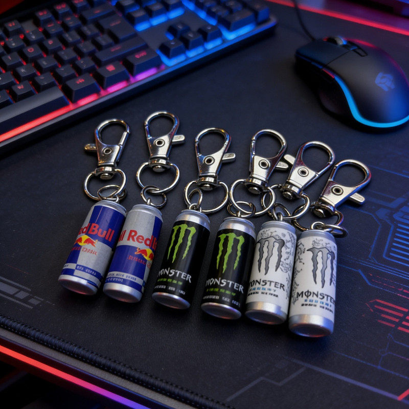Magic Red Bull Niche Pendant Keychain Gift Creative DIY Cultural and Creative Mini Resin Accessory