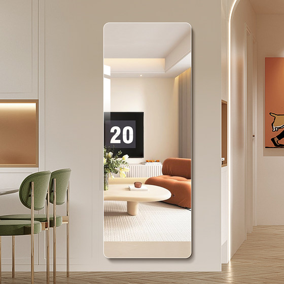 People want frameless full-body mirror wall-mounted dressing mirror attached to the wall home bedroom floor fitting mirror explosion-proof self-adhesive mirror