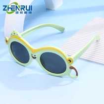 New TR90 baby sunglasses childlike polarized sunglasses cute cartoon cross-border flexible childrens glasses