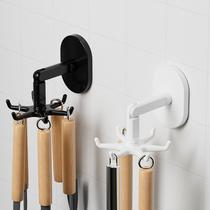 Rotating hook no punching kitchen hook strong adhesive wall home wall hanging creative adhesive hook multifunctional hook