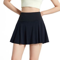 여름 얇은 느슨한 스포츠 반바지 여성을위한 여름 얇은 느슨한 스포츠 반바지 빠른 건조 가짜 두 피스 스커트