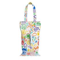 INKIx Lucky Cat Commune Rainbow Printed Fabric Tissue Box Home Hanging Tissue Bag Car Tissue Bag
