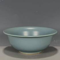 Europe returns to the Ming Dynasty Wanli year Ru porcelain azure glaze all-American old objects antiques and antiques collection