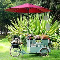 Shopping mall exhibition wedding outdoor sales display car square mobile sales flower column photography decoration props flower zb