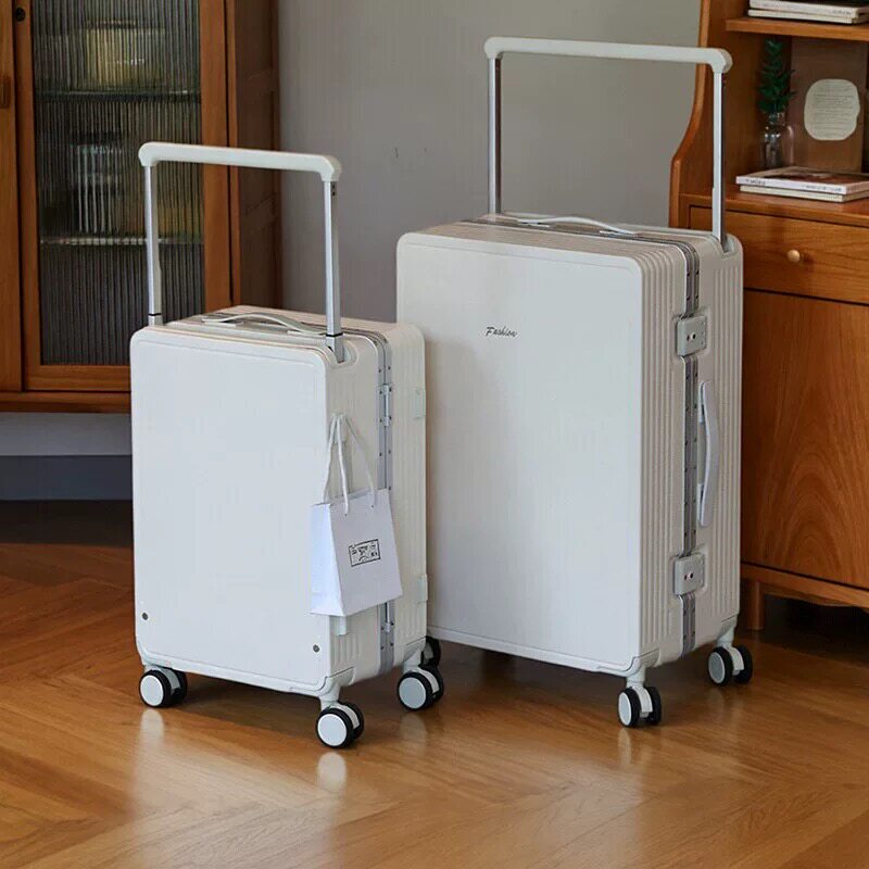 Luggage Suitcase 28inch New Model Wide Handle Travel Suitcase for Women and Men Students 24-Inch Universal Wheel Carry-On Password Lock Suitcase Silent Wheels