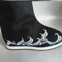 Girls Hanfu with white childrens daily mens flat mens costume large size flat matching boots for children and boys