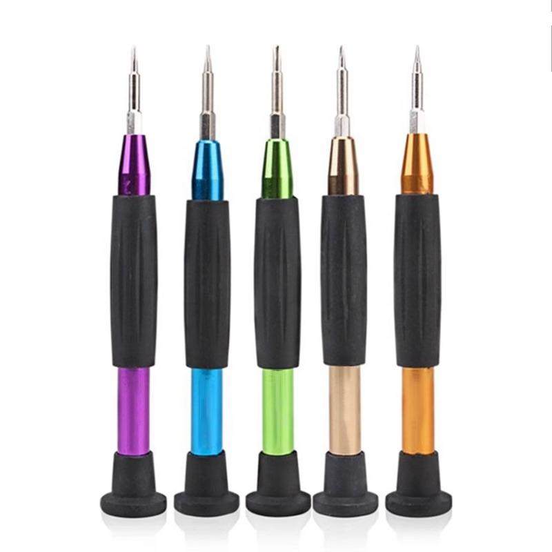 Multi-Purpose Tool for Mobile Phone Repair and Disassembly, Multi-Purpose Screwdriver with Colorful Handle, Suitable for Apple, Android, Huawei, Xiaomi