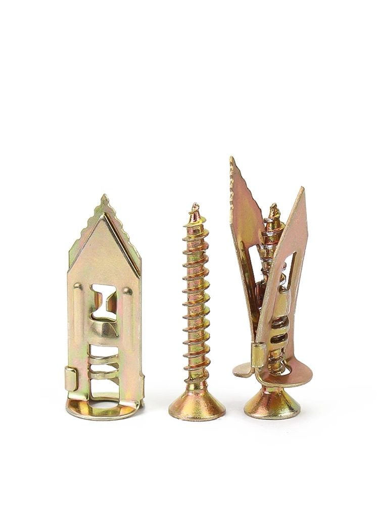 Expansion Screws for Gypsum Board, No-Drill Iron Expansion Tubes, Nails for Installing Light Fixtures and Curtains