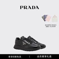 (Deposit)(Deposit) Fashionable Mens Triangle Logo Decorated Leather Sneakers