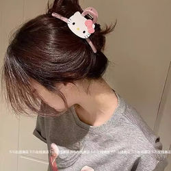 Cute Cartoon Kt Cat Scratching Clip for Women Summer Small Fresh Elegant Hair Clip Girly Style Back of the Head Shark Clip Hair Accessory