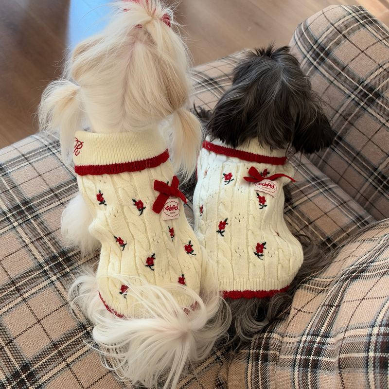 Roiroi【Sweetheart Velvet】Warm Knitted Sweater for Pet Cats and Dogs Teddy Bichon Roiroi【Sweetheart Velvet】Warm Knitted Sweater for Pet Cats and Dogs Teddy Bichon