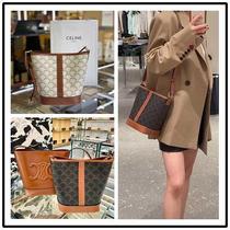 (Deposit) Fashion Big Brand] Classic TRIOMPHE Presbyopic Bucket Bag Arc de Triomphe Bag Shoulder Crossbody for Women
