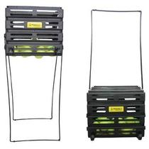 Wheeled plastic ball basket ball cart automatic ball frame tennis frame