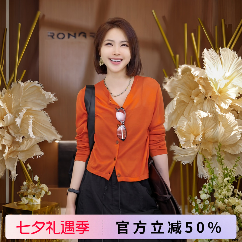 Rongrong [Breathable Sun Protection Cardigan] Rongrong Breathable Cool Knit Cardigan 2606H9