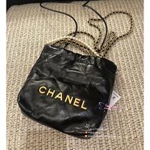 Limited chain quantity pearl black beaded high-definition black and gold bag