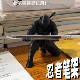 3D Printed Ninja Black Warrior Figure Pen Holder Lighter Stand Creative Trendy Desktop Decoration Pen Ornament