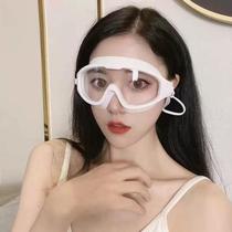 Mens waterproof adult womens swimming cap diving goggles without glasses anti-fog large frame swimming suit childrens eye protection fogging