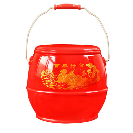 Descendants Bucket Wedding Ornaments Red 