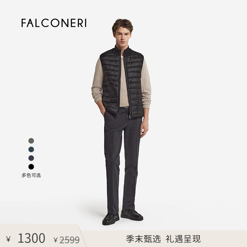 [End of Season Selection] Falconeri Men's Daily Commuting Reversible down Vest Jacket Ucc105G
