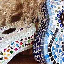 ukulele21 Kewu small guitar childrens four-string Hawaiian diy Lili handmade mosaic Kliu