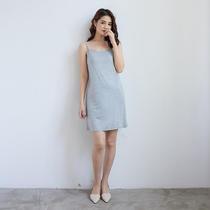 A40 Wov en BaseSkir twith Srap Extending Long Inner Skitrt M