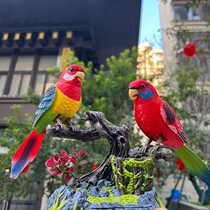 Moving and talking parrot toy simulation bird electric voice control induction pet children internet celebrity west knight bird