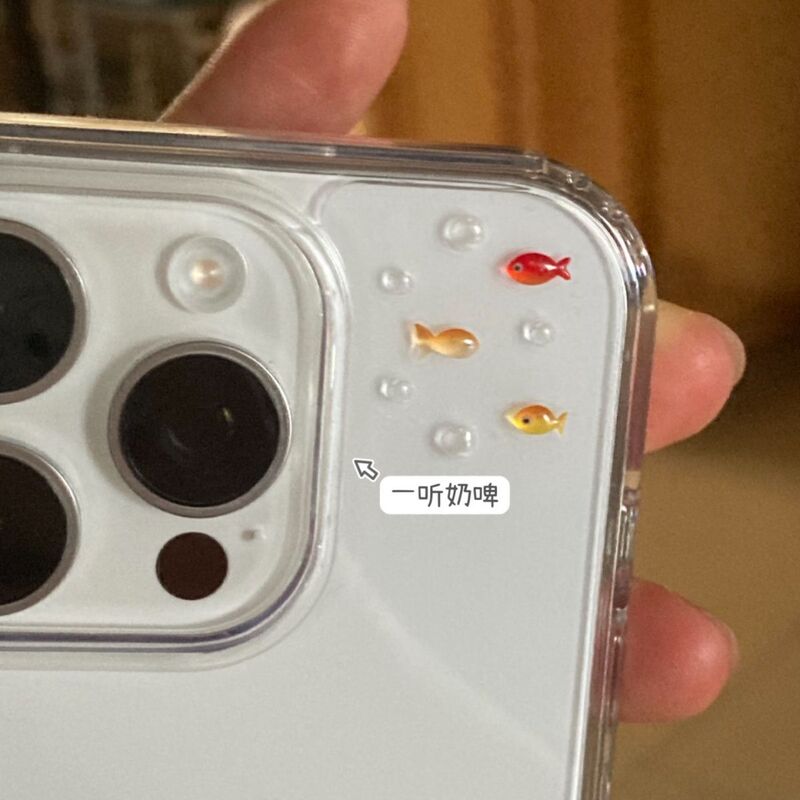 Small Goldfish Nail Stickers Jelly 3D ins Style Nail Stickers Japanese Small Fish Bubble Stickers DIY Phone Case Small Goldfish Nail Stickers Jelly 3D ins Style Nail Stickers Japanese Small Fish Bubble Stickers DIY Phone Case