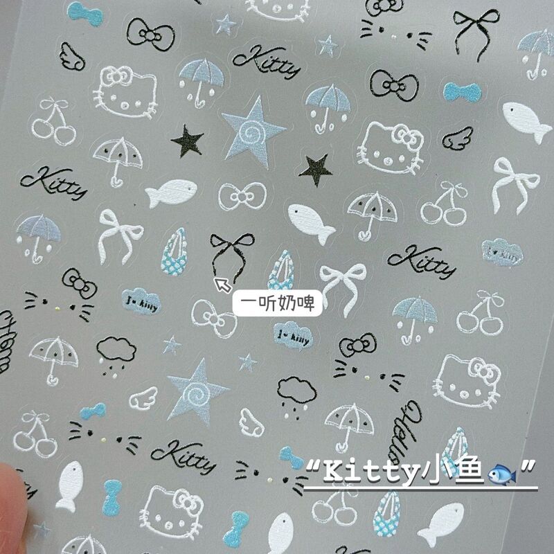 Korean Style ins Cat and Fish Nail Stickers Cute Small Patterns Shell Luster DIY Waterproof Nail Stickers Kitten Korean Style ins Cat and Fish Nail Stickers Cute Small Patterns Shell Luster DIY Waterproof Nail Stickers Kitten