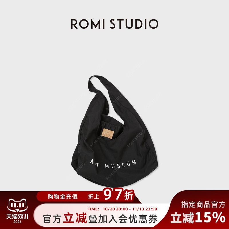 Romi Studio Retro Printed Canvas Washed Large-Capacity Crossbody Shoulder Tote Bag Rwdlpy1511