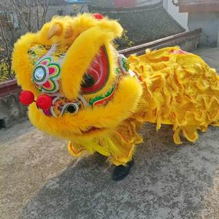 舞狮子道具 舞龙舞狮道具 龙灯醒狮南狮北狮工艺品 舞狮社火道具
