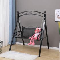 Outdoor rocking chair double iron swing hanging chair balcony indoor and outdoor double cradle chair home swing hammock hanging basket