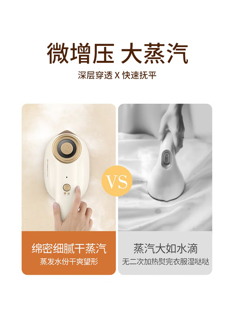 Chigo Electric Iron Handheld Garment Steamer for Home Use, Portable High-Power Ironing Machine with Micro-Pressurized Steam for Clothes