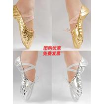Cat claw shoes young childrens dance shoes womens soft-soled exercise shoes belly dance shoes gold BAO WEN ballet shoes yoga shoes