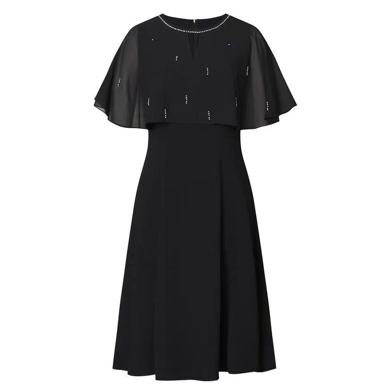 H395 Summer New Elegant French Cape Dress H395 Summer New Elegant French Cape Dress