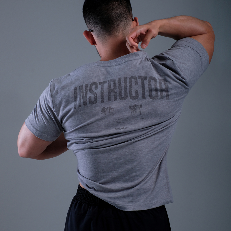 Tagist "Instructor" Shaping T-Shirt, Regular Shoulder, Small Cuffs, Loose Fit, Doesn'T Show Belly, Suitable for Fitness and Everyday Wear