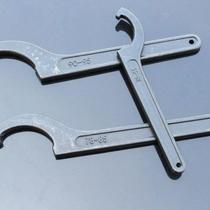 Crescent wrench hook round nut wrench side hole water meter cover hook wrench water meter cover hook wrench heat treatment